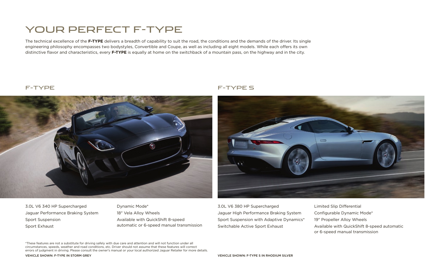 2016 Jaguar F-Type Brochure Page 36